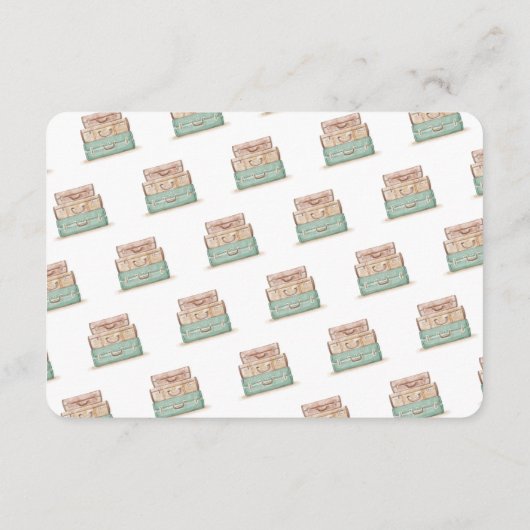 ハニームーンのリクエストを記載した結婚式カード エンクロージャーカード (裏面)