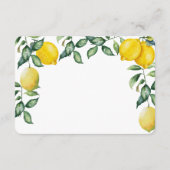 ハニームーンのリクエストカードを結婚式に挿入 レモン エンクロージャーカード (裏面)