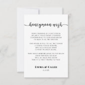 ハニームーンの願いカード 招待状 (正面)