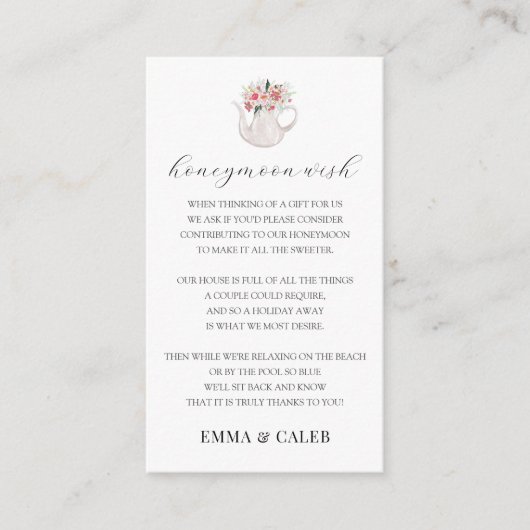 ハニームーンウィッシュファンド同封カード エンクロージャーカード (正面)