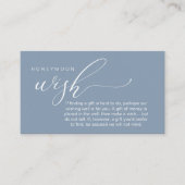 ハニームーンウィッシュ ウェルカムカード 願い事と贈り物についてのメモ エンクロージャーカード (正面)