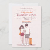 ハニームーンレインシャワーの招待状 招待状 (正面)