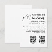 ハニームーン基金 現代の現金QRコード エンクロージャーカード (正面/裏面)