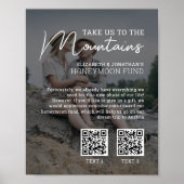 ハニームーン基金 現代 キャッシュQRコード 写真 ポスター (正面)