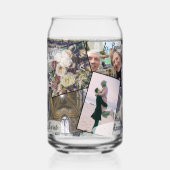 ハニームーン8枚飲み物用品セット ガラス缶 (正面)