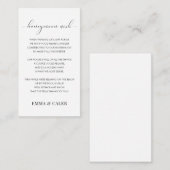 ハニームーン ウィッシュ ファンド 封入カード エンクロージャーカード (正面/裏面)