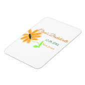 ハニームーン パーティー 追加 名前 日付 場所 ひまわり マグネット (左側)