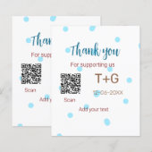 ハニームーン ファンド 追加 QRコード カップル名 結婚式 (正面/裏面)