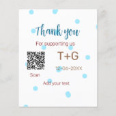 ハニームーン ファンド 追加 QRコード カップル名 結婚式 (裏面)