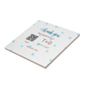 ハニームーン ファンド 追加 QRコード カップル名 結婚式 タイル (側面)