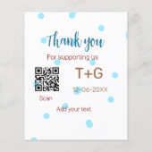 ハニームーン ファンド QRコード カップル名 ウェディングを追加 (裏面)