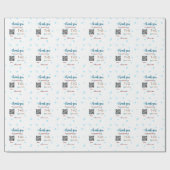 ハニームーン ファンド QRコード カップル名 ウェディングを追加 ラッピングペーパー (フラット)