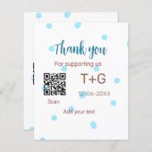 ハニームーン ファンド QRコード カップル名 結婚式 (正面/裏面)