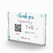 ハニームーン ファンド QRコード カップル名 結婚式 フォトブロック (右)