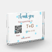 ハニームーン ファンド QRコード カップル名 結婚式 フォトブロック (左)