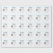 ハニームーン ファンド QRコード カップル名 結婚式 ラッピングペーパー (フラット)