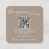 ハニームーン ファンド QR カード (写真付き) (正面)