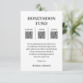 ハニームーン ファンド QR コード 写真 封入 カード (スタンド正面)