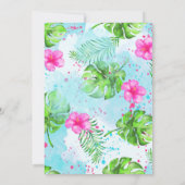 ハニームーン ブライダルシャワー 招待状 (裏面)