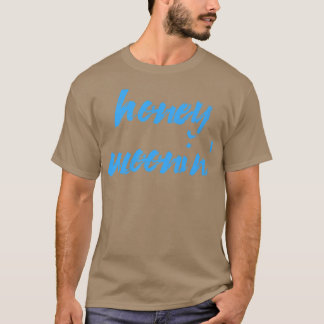 ハニーモオニンマッチングブルーハネムーン Tシャツ