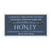 ハニーモダンエレガント製カスタム出荷ラベル ラベル (正面)