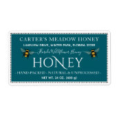 ハニーモダンエレガント製カスタム出荷ラベル ラベル (正面)