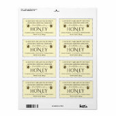 ハニーモダンエレガント製カスタム出荷ラベル ラベル (フルシート)