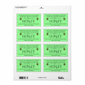 ハニーモダンエレガント製カスタム出荷ラベル ラベル (フルシート)