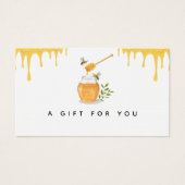 ハニーモダンオーガニックファームのギフトカード (正面)