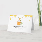 ハニーモダンオーガニックファーム折り カード (正面)