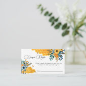 ハニーモダンビーフローラおむつラッフルベビーシャワー エンクロージャーカード (スタンド正面)