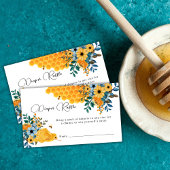 ハニーモダンビーフローラおむつラッフルベビーシャワー エンクロージャーカード