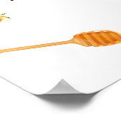 ハニーモダン（昆虫）マルハナバチフレームベビーシャワーウェルカム ポスター (角)