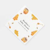 ハニーモダン(昆虫)マルハナバチフレーム赤ちゃんシャワー スタンダードランチョンナプキン (角)