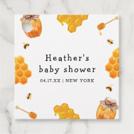 ハニーモダン（昆虫）マルハナバチフレーム赤ちゃんシャワー フェイバータグ