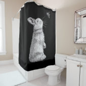 ハニーラビット&のまわりに |バニー・ラバーギフト シャワーカーテン (インサイチュ)
