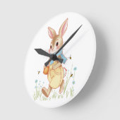 ハニーラビット ラウンド壁時計 (傾斜)