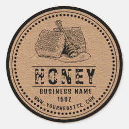 ハニーラベルクラフト |ハニーロゴ ラウンドシール