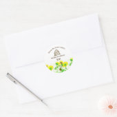 ハニーラベルミツバチSkipひまわり ラウンドシール (封筒)