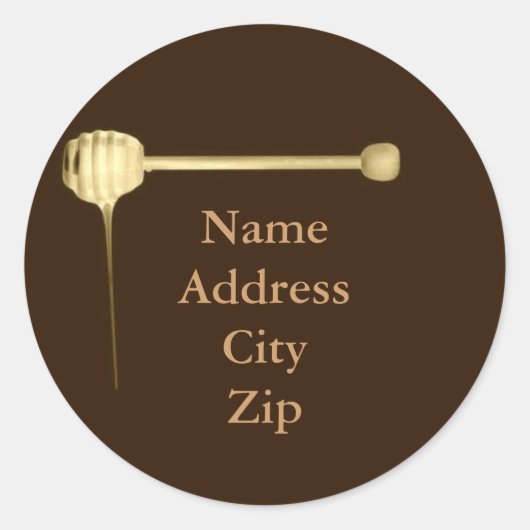 ハニーラベル丸シール ラウンドシール (正面)