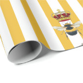 ハニーラベル黄ストライプ色 ラッピングペーパー (ロールコーナー)