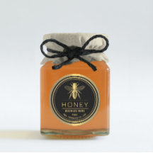 ハニーラベル黒金ゴールド |ハニーロゴ