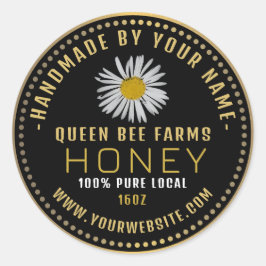 ハニーラベル黒金ゴールド | wildflower ラウンドシール