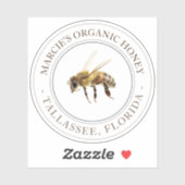 ハニーリアリスティックビー透明車の窓シール シール (シート)