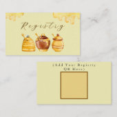 ハニーレジストリカード（個人QRのアップロード） エンクロージャーカード (正面/裏面)