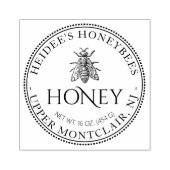 ハニーヴィンテージハネビーあなたの名前ここにスタンプ ラバースタンプ (インプリント)