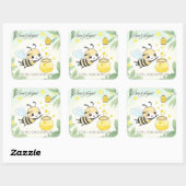 ハニー忘れの瓶のシールを記入しない スクエアシール (シート)