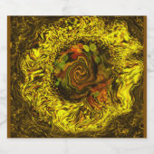 ハニー抽象芸術 スパークリングワインラベル (シングルラベル)