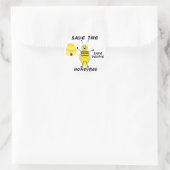 ハニー救ビーのステッカー ラウンドシール (バッグ)