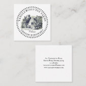 ハニー素朴ビーハイブ養蜂家製品 スクエア名刺 (正面/裏面)